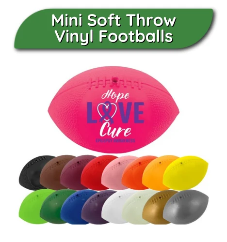 Custom Soft Throw Vinyl Footballs